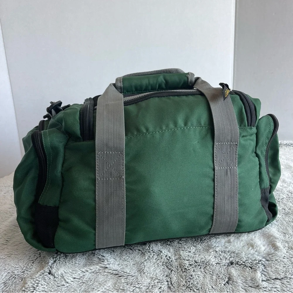 Cabela's Durable Nylon Catch-All Gear Bag Small Duffle Multi-Pocket Army Green